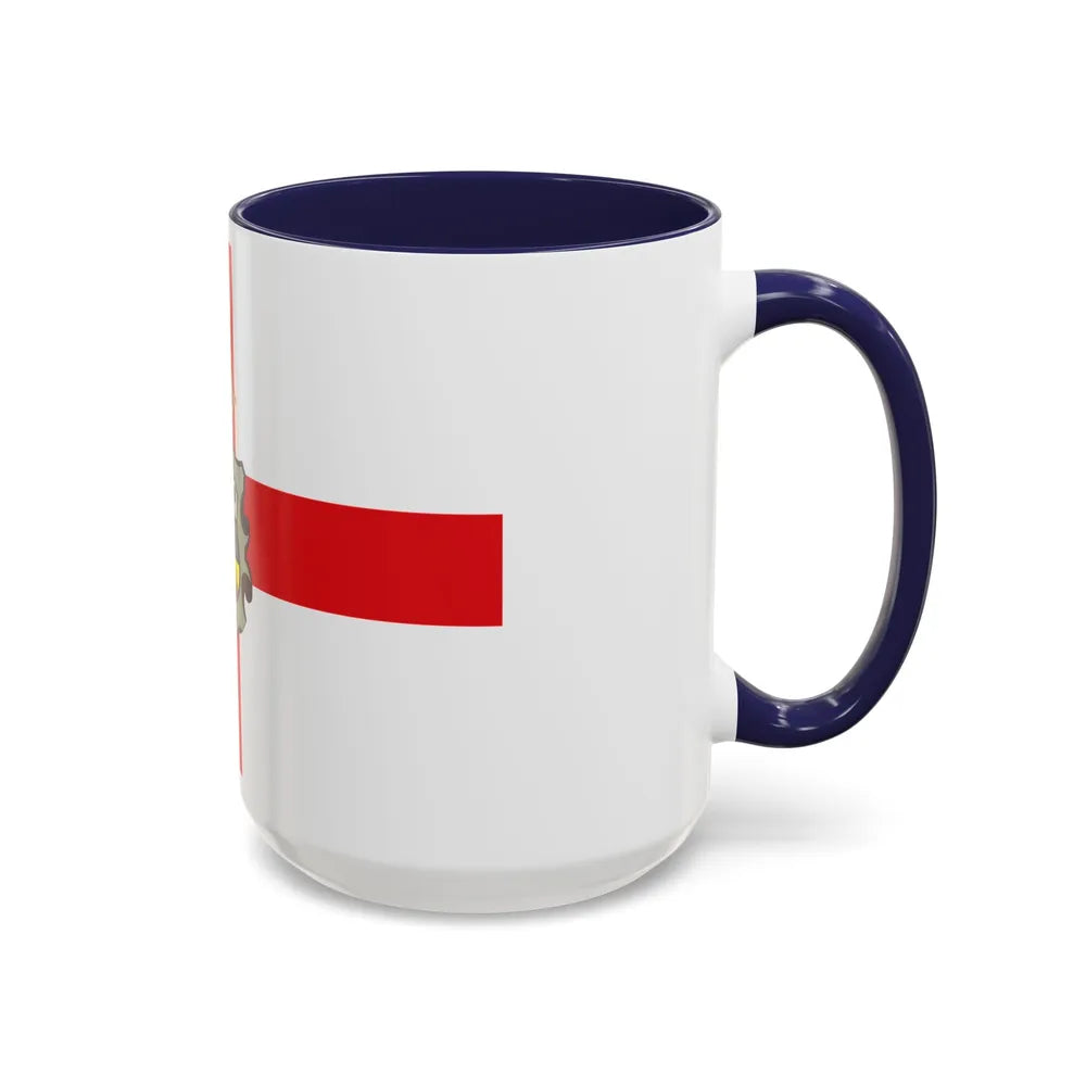 Flag of Huesca Spain - Accent Coffee Mug-Go Mug Yourself