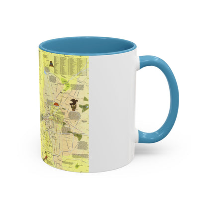 Central America - The Aztec World (1980) (Map) Accent Coffee Mug