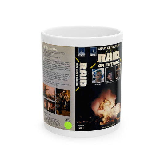 RAID ON ENTEBBE (VHS COVER) - White Coffee Mug