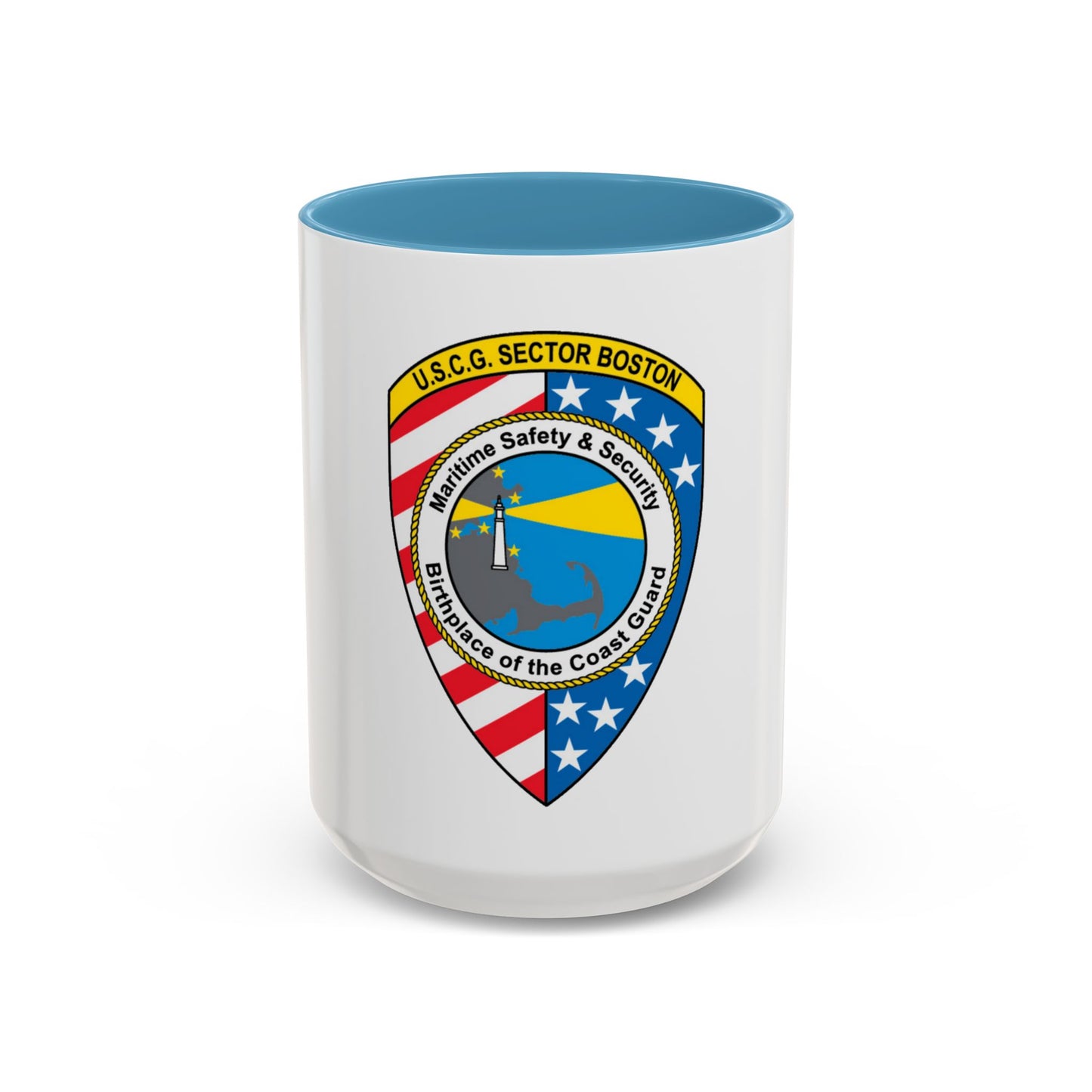 USCG Sector Boston (U.S. Coast Guard) Accent Coffee Mug