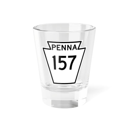 PA-157 1948 (Pennsylvania) (Road Sign) Shot Glass 1.5oz