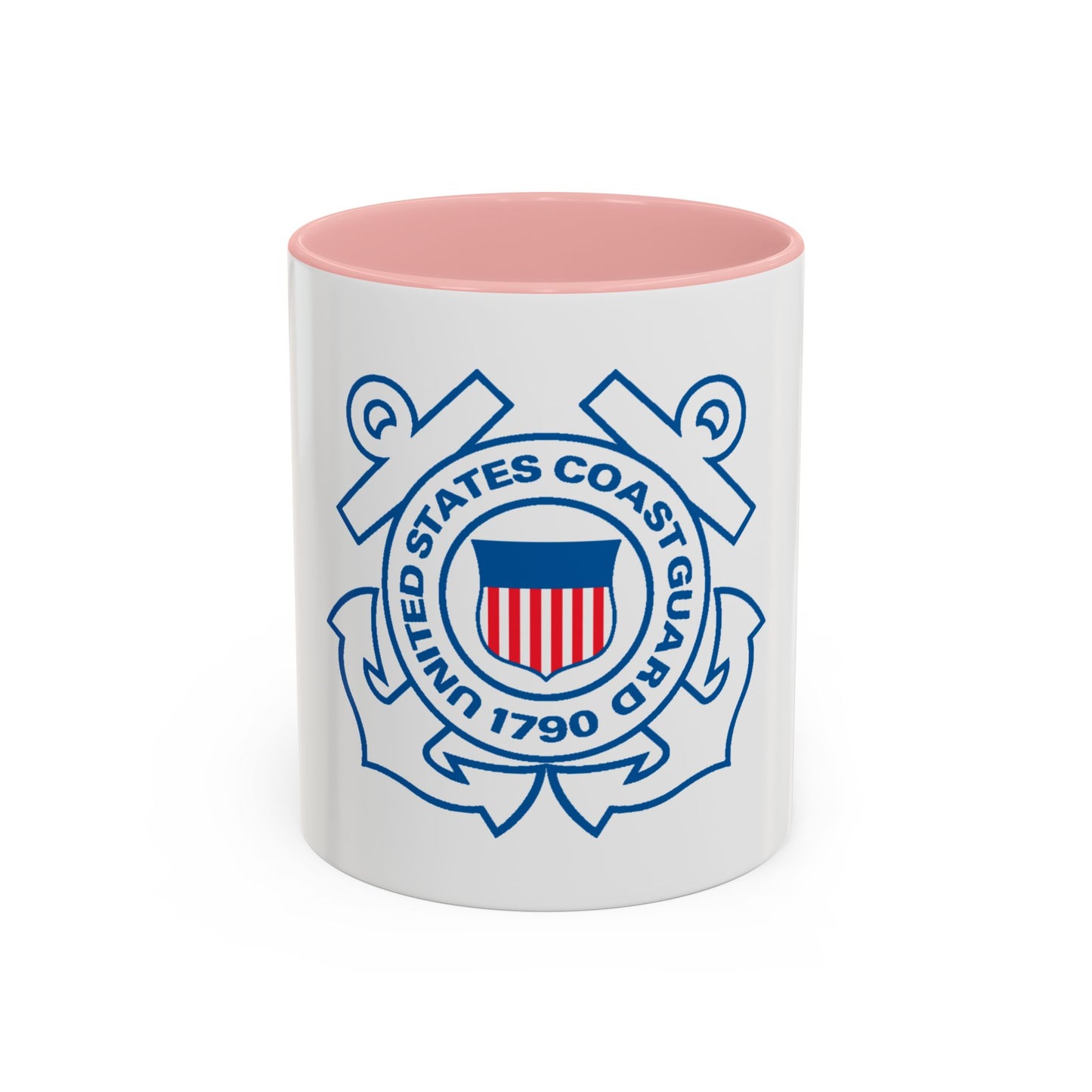 USCG Official Emblem (U.S. Coast Guard) Accent Coffee Mug