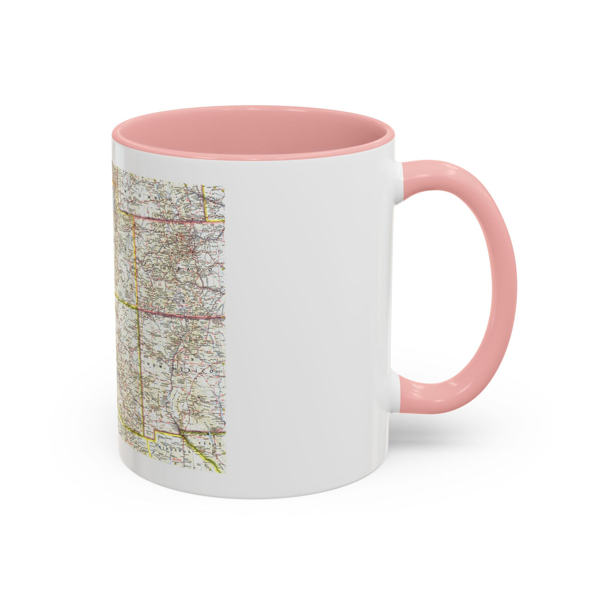 USA - Southwestern (1959) (Map) Accent Coffee Mug