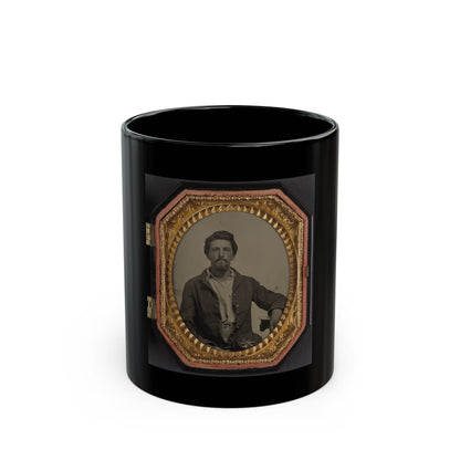 Sergeant Philip Almeron Faatz Of Co. K And Co. A, 3rd New York Light Artillery Battery, In Uniform With Co. K Kepi (U.S. Civil War) Black Coffee Mug