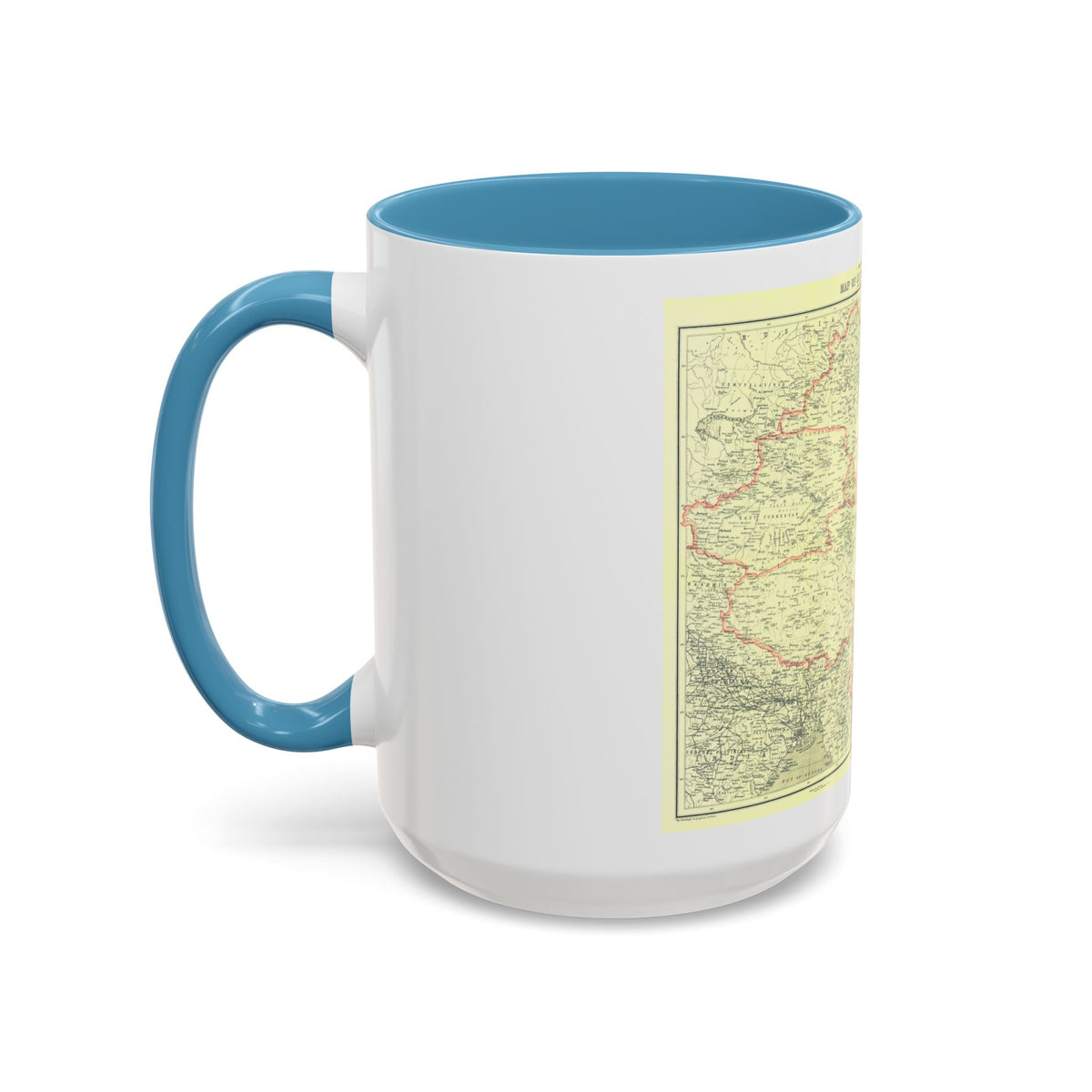 China and its Territories (1912) (Map) Accent Coffee Mug
