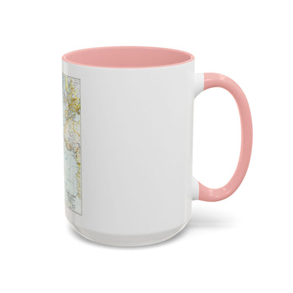 Atlantic Ocean (1941) (Map) Accent Coffee Mug