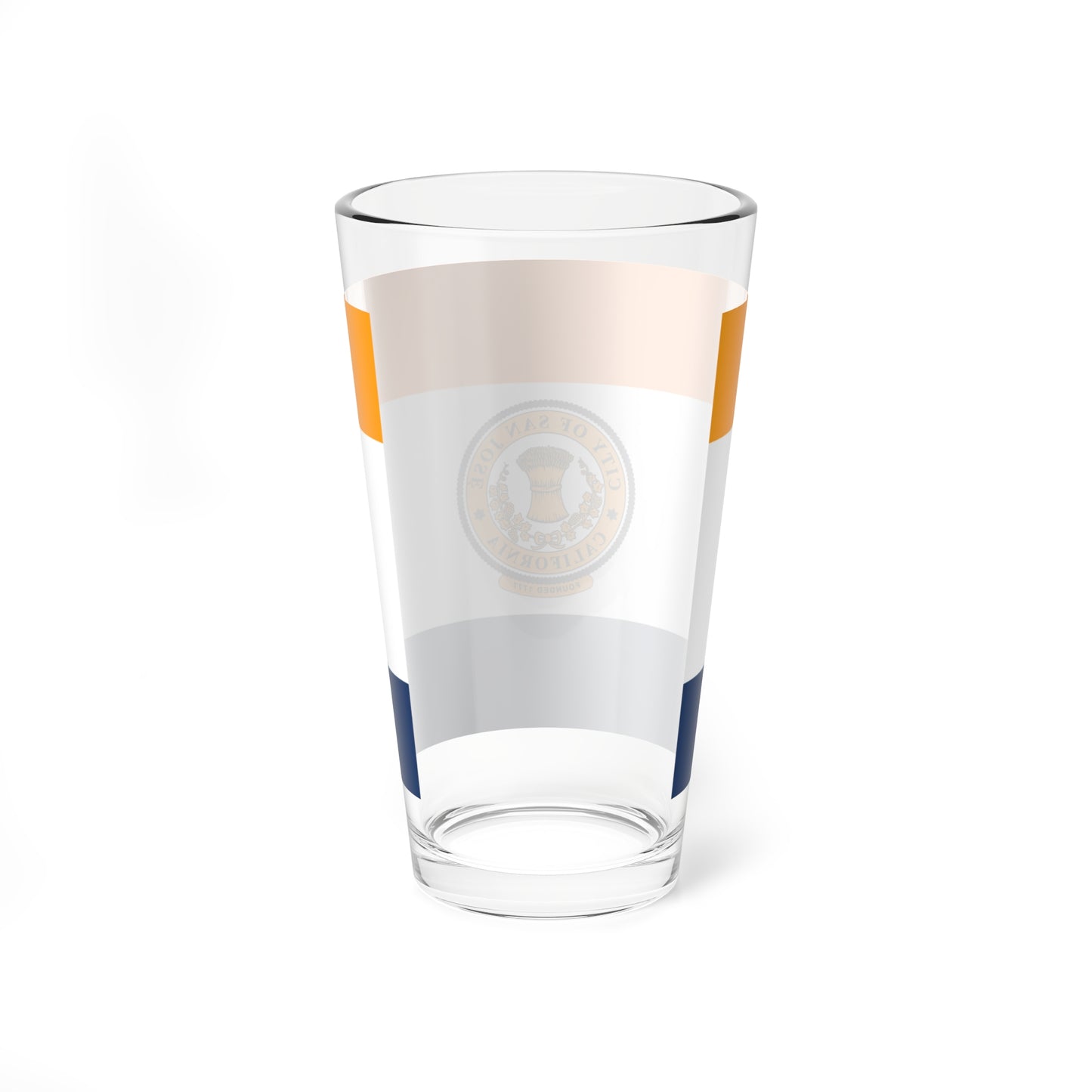 Flag of San José California (United States) Pint Glass 16oz