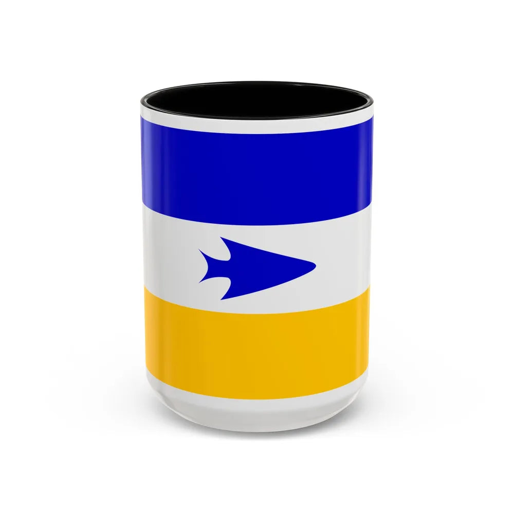 Flag of Mapuche - Accent Coffee Mug-15oz-Black-Go Mug Yourself