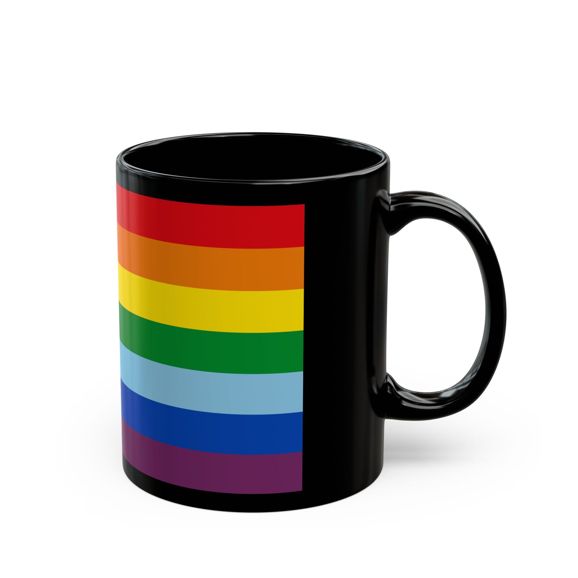 Flag of Cusco capital of the Cusco Region Peru - Black Coffee Mug-Go Mug Yourself