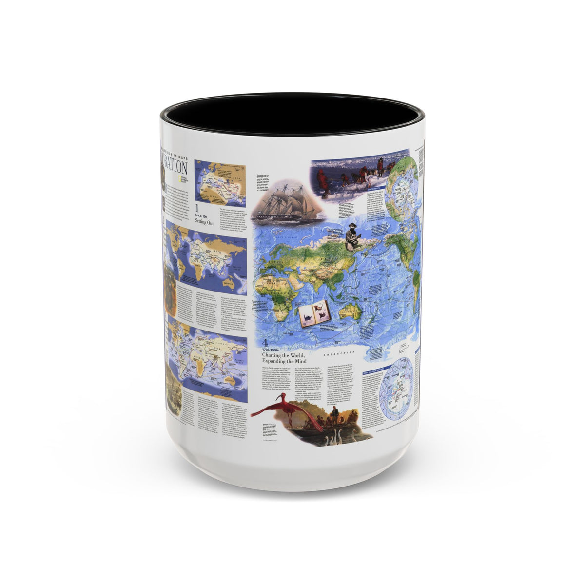 World Map - Exploration (1998) (Map) Accent Coffee Mug