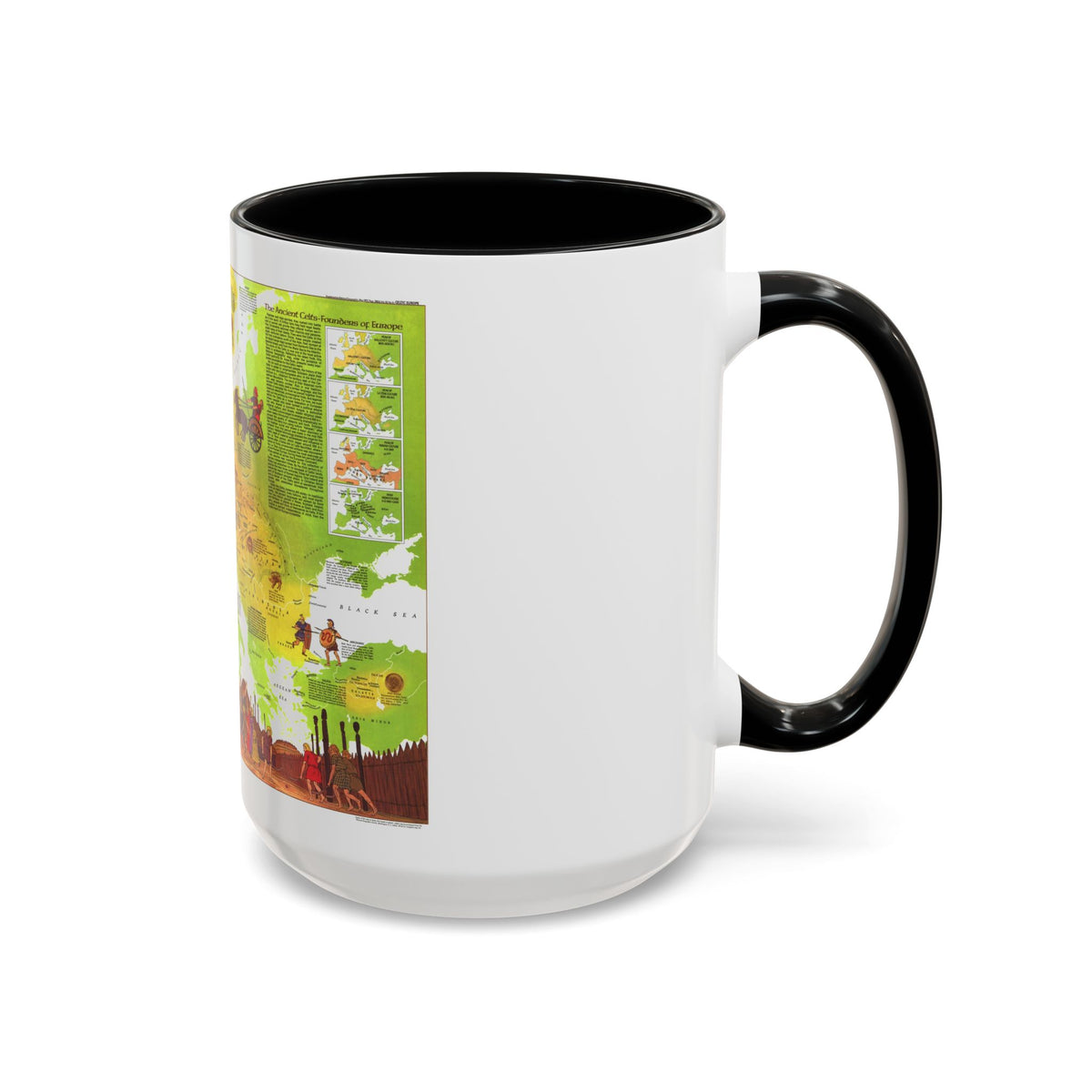 Europe - Celtic (1977) (Map) Accent Coffee Mug