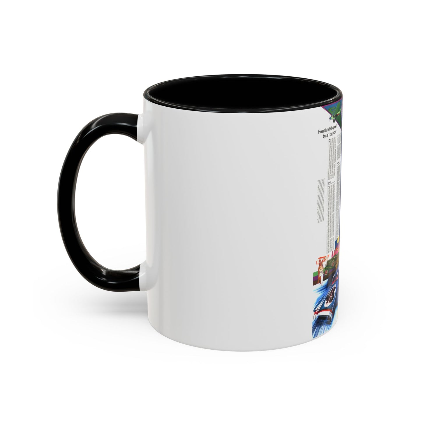 USA - Illinois, Indiana, Ohio, Kentucky 2 (1977) (Map) Accent Coffee Mug