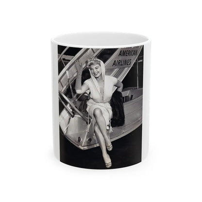 Barbara Nichols #500 (Vintage Female Icon) White Coffee Mug-11oz-Go Mug Yourself