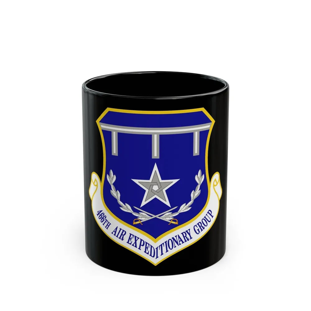 466th Air Expeditionary Group (U.S. Air Force) Black Coffee Mug-11oz-Go Mug Yourself