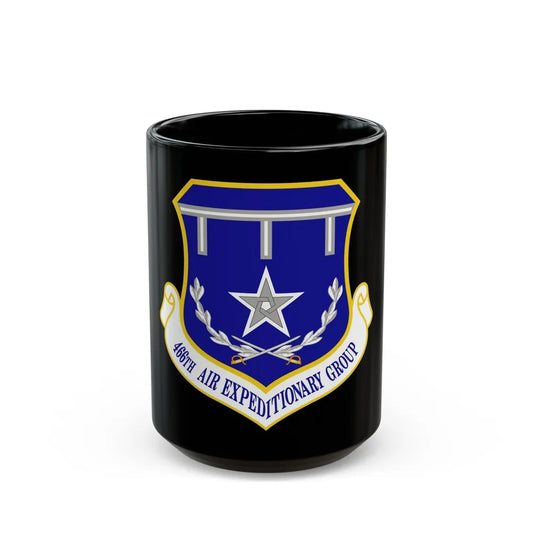 466th Air Expeditionary Group (U.S. Air Force) Black Coffee Mug-15oz-Go Mug Yourself