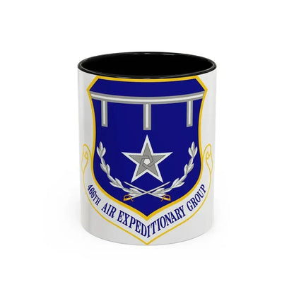 466th Air Expeditionary Group (U.S. Air Force) Accent Coffee Mug 11oz Black - Go Mug Yourself