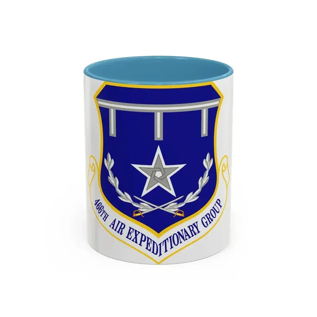 466th Air Expeditionary Group (U.S. Air Force) Accent Coffee Mug 11oz Light Blue - Go Mug Yourself