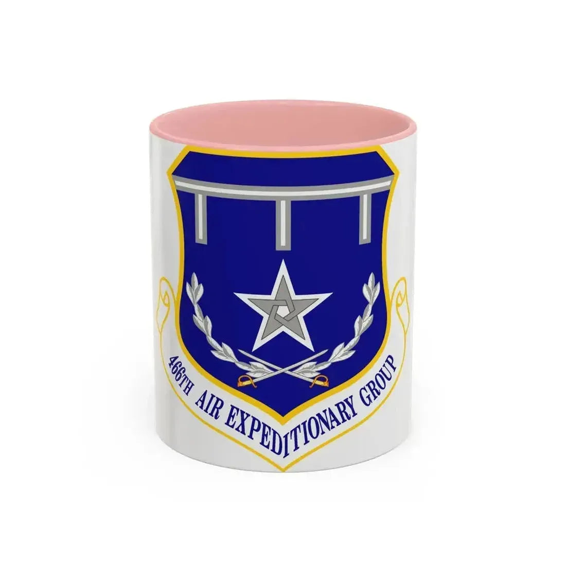 466th Air Expeditionary Group (U.S. Air Force) Accent Coffee Mug 11oz Pink - Go Mug Yourself
