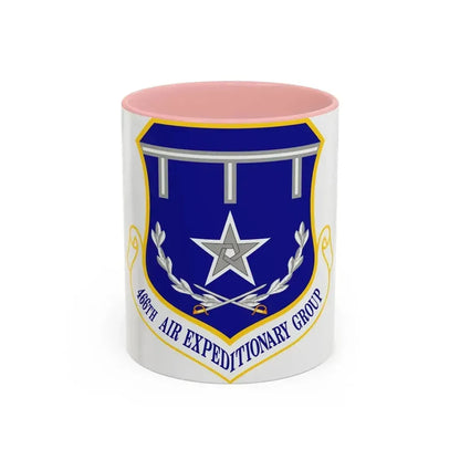 466th Air Expeditionary Group (U.S. Air Force) Accent Coffee Mug 11oz Pink - Go Mug Yourself