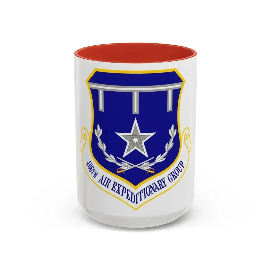 466th Air Expeditionary Group (U.S. Air Force) Accent Coffee Mug 15oz Red - Go Mug Yourself