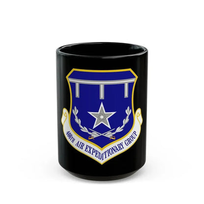 466th Air Expeditionary Group (U.S. Air Force) Black Coffee Mug 15oz - Go Mug Yourself
