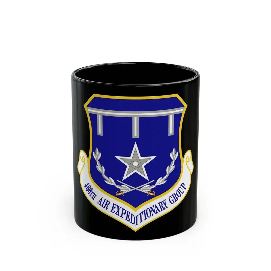 466th Air Expeditionary Group (U.S. Air Force) Black Coffee Mug - Go Mug Yourself