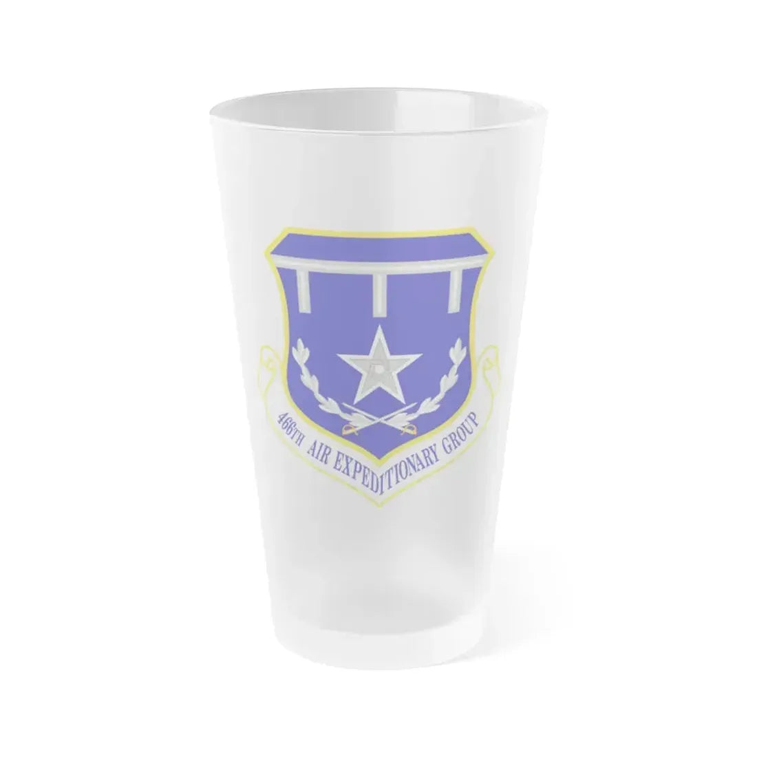 466th Air Expeditionary Group (U.S. Air Force) Frosted Pint Glass 16oz Default Title - Go Mug Yourself