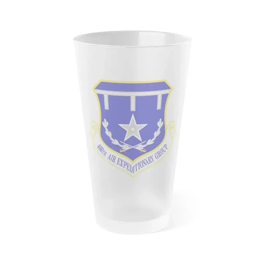 466th Air Expeditionary Group (U.S. Air Force) Frosted Pint Glass 16oz Default Title - Go Mug Yourself