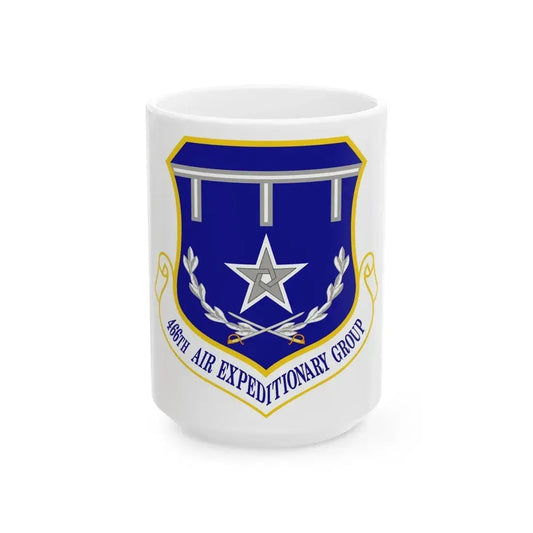 466th Air Expeditionary Group (U.S. Air Force) White Coffee Mug 15oz - Go Mug Yourself