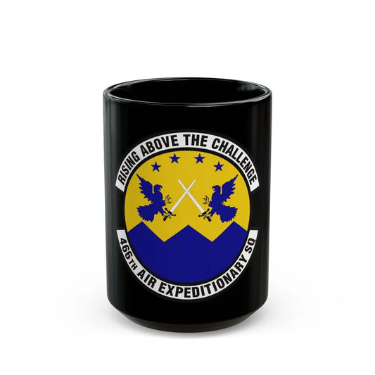 466th Air Expeditionary Squadron (U.S. Air Force) Black Coffee Mug-15oz-Go Mug Yourself