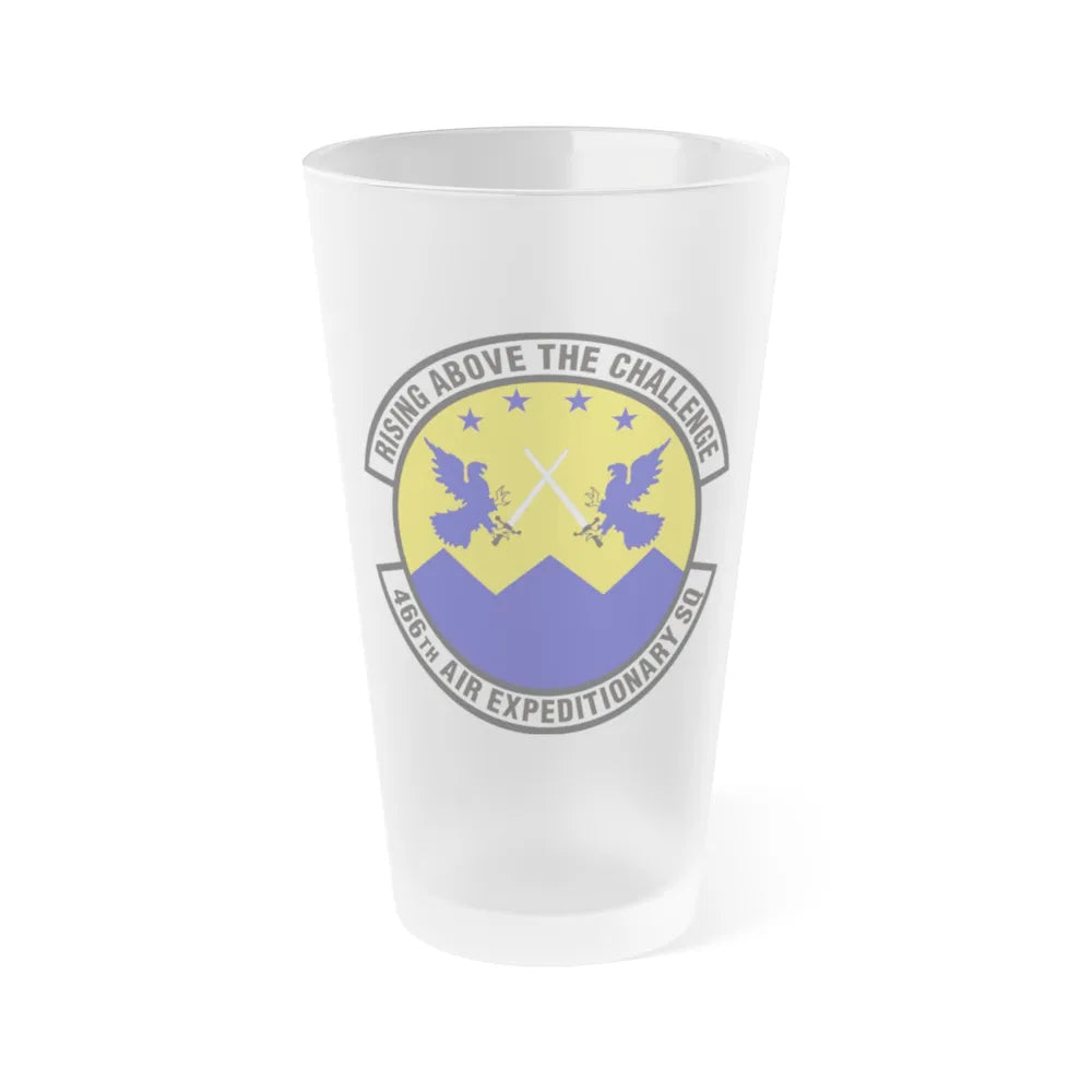 466th Air Expeditionary Squadron (U.S. Air Force) Frosted Pint Glass 16oz-Go Mug Yourself