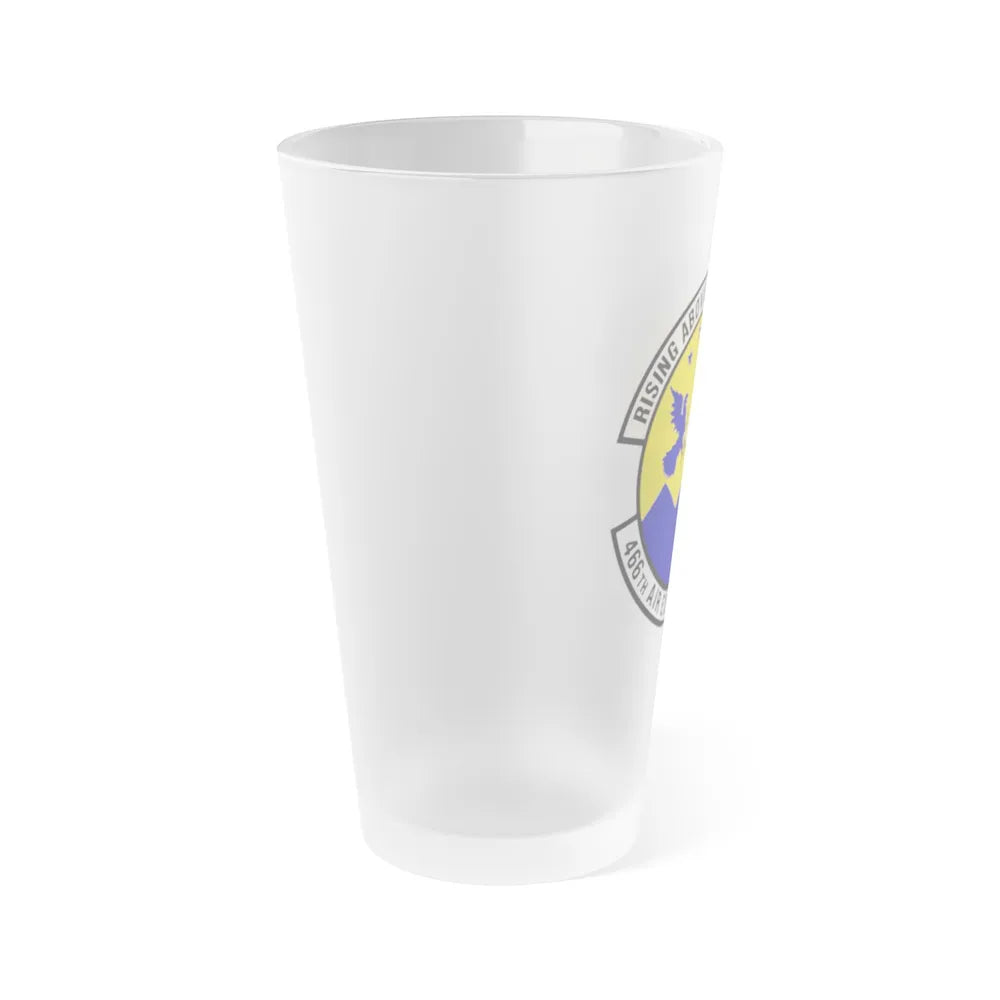 466th Air Expeditionary Squadron (U.S. Air Force) Frosted Pint Glass 16oz-Go Mug Yourself