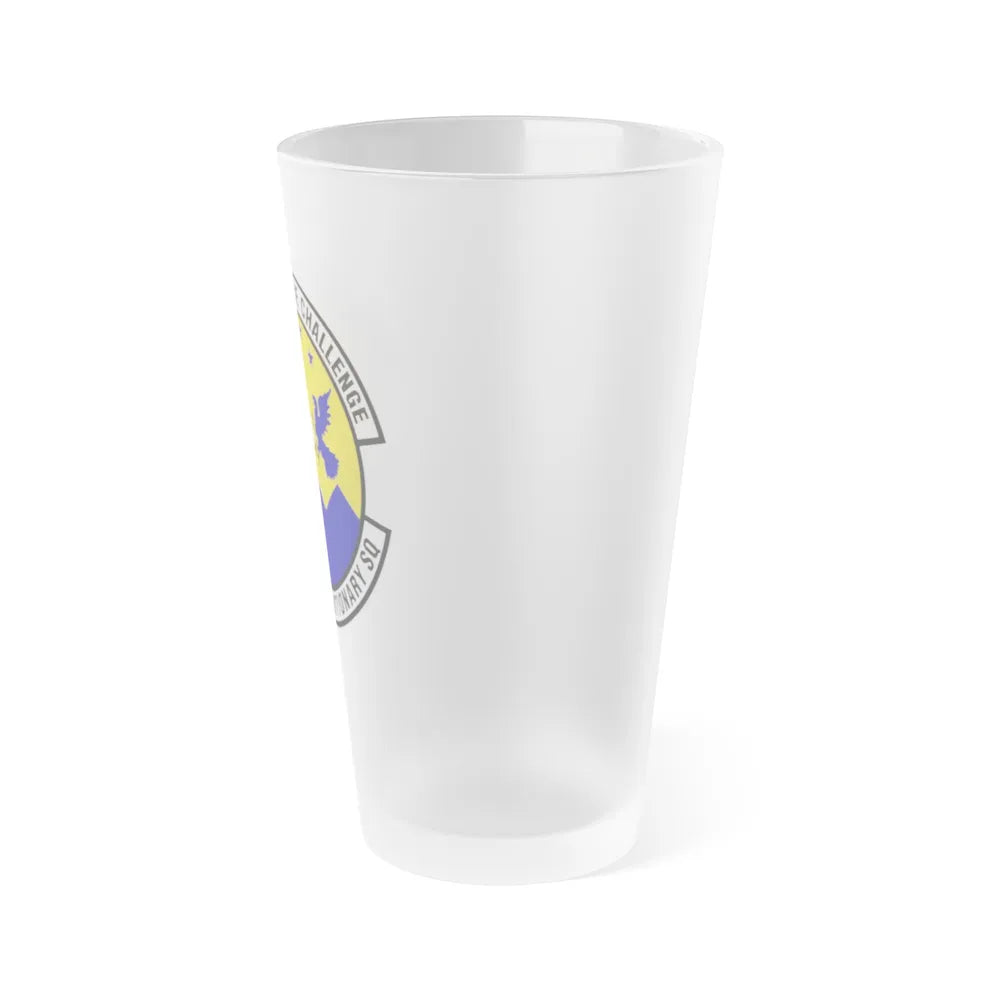 466th Air Expeditionary Squadron (U.S. Air Force) Frosted Pint Glass 16oz-Go Mug Yourself