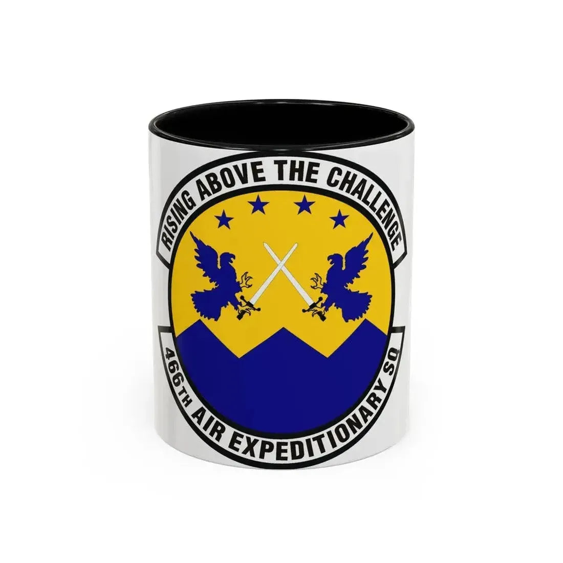466th Air Expeditionary Squadron (U.S. Air Force) Accent Coffee Mug 11oz Black - Go Mug Yourself