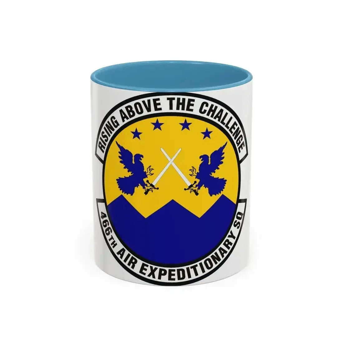 466th Air Expeditionary Squadron (U.S. Air Force) Accent Coffee Mug 11oz Light Blue - Go Mug Yourself