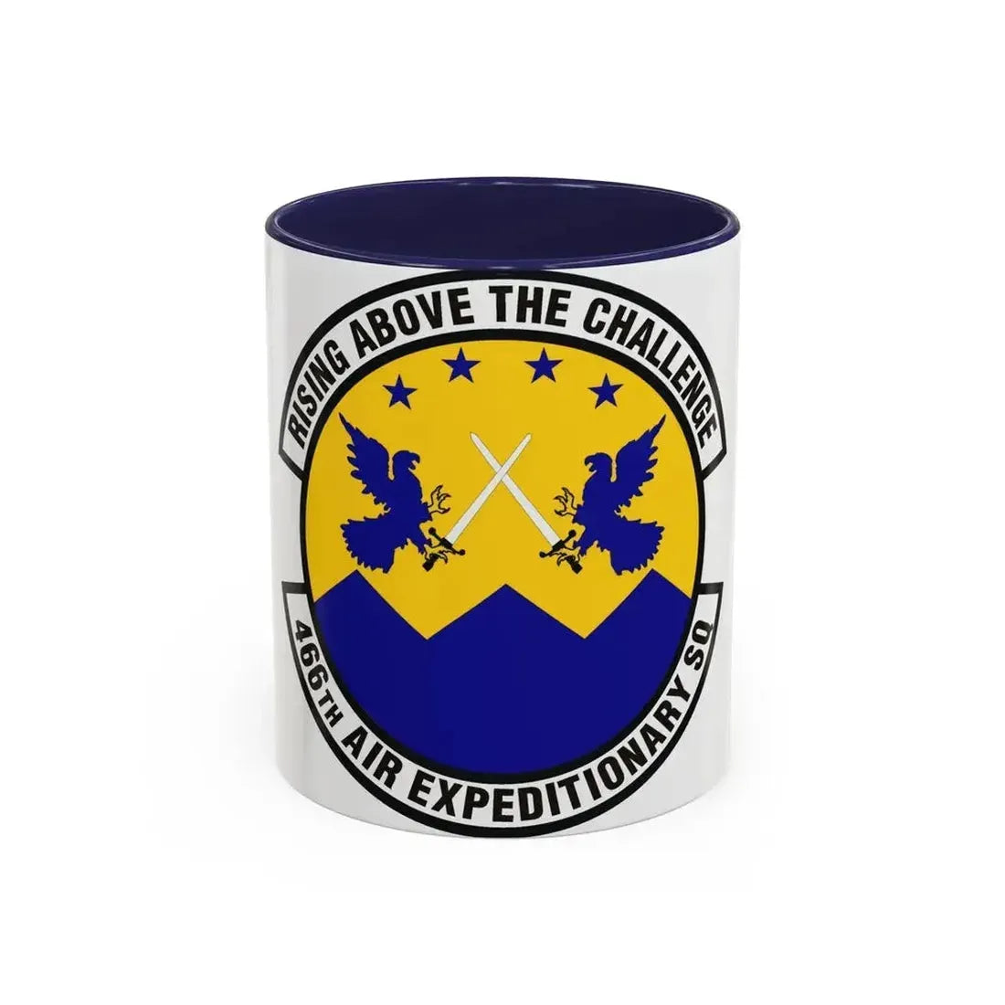 466th Air Expeditionary Squadron (U.S. Air Force) Accent Coffee Mug 11oz Navy - Go Mug Yourself