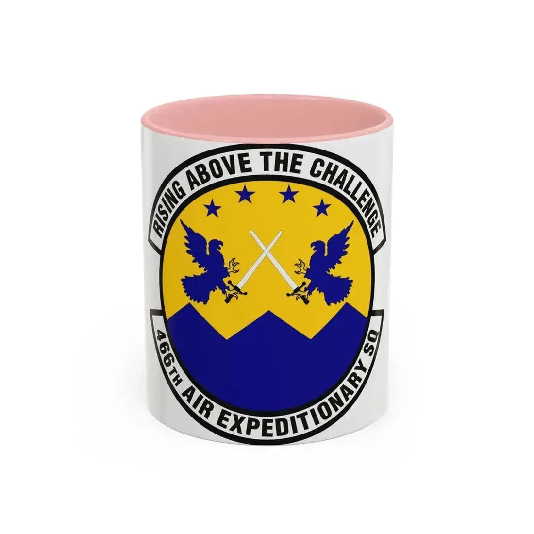466th Air Expeditionary Squadron (U.S. Air Force) Accent Coffee Mug 11oz Pink - Go Mug Yourself