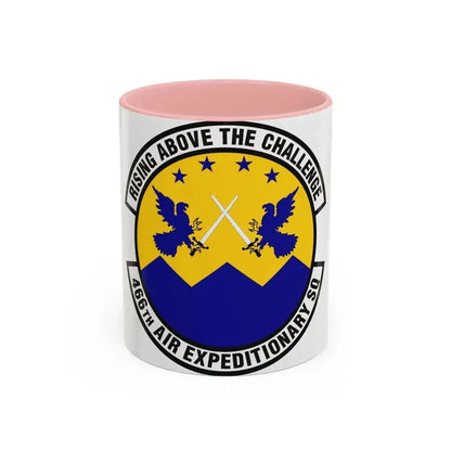 466th Air Expeditionary Squadron (U.S. Air Force) Accent Coffee Mug 11oz Pink - Go Mug Yourself