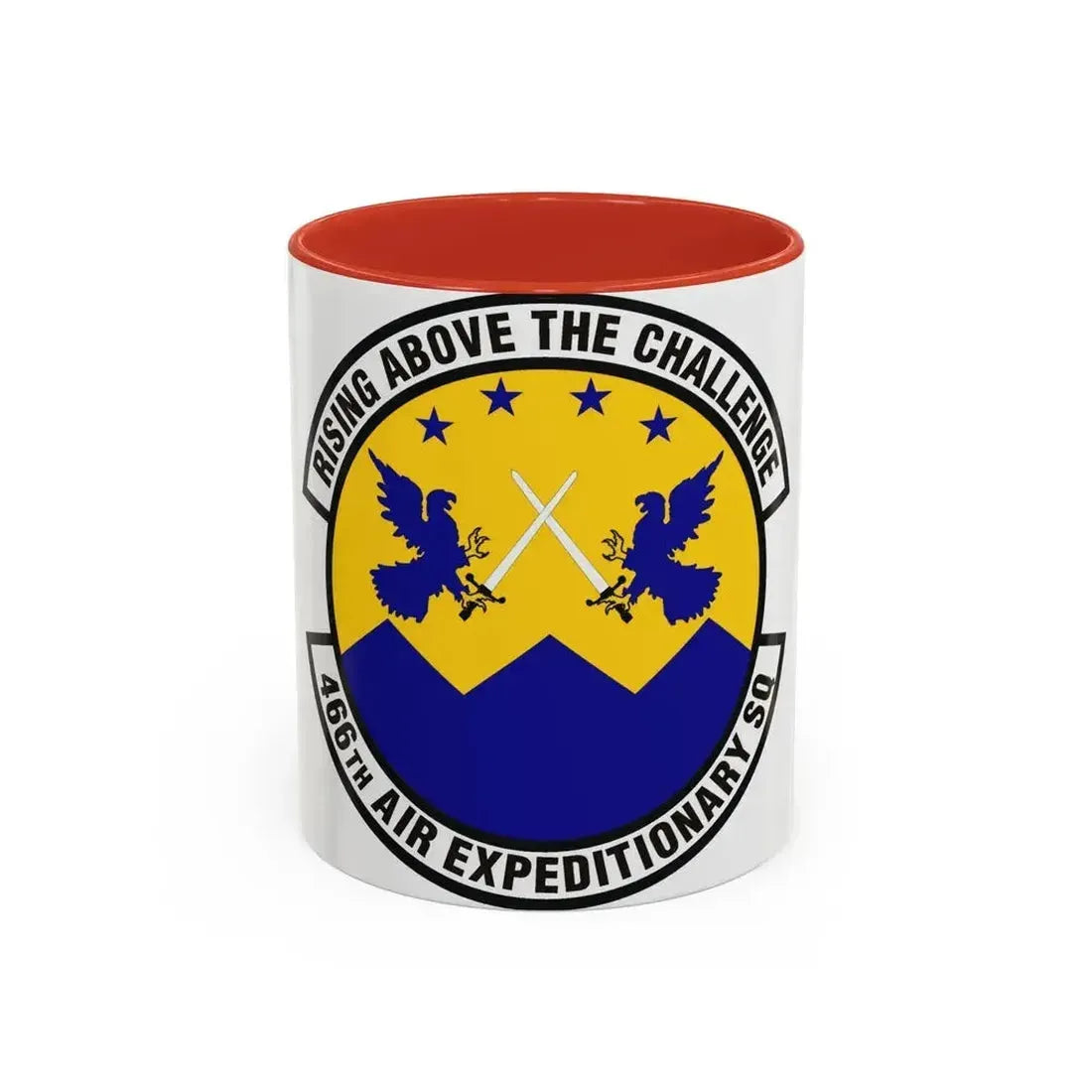 466th Air Expeditionary Squadron (U.S. Air Force) Accent Coffee Mug 11oz Red - Go Mug Yourself