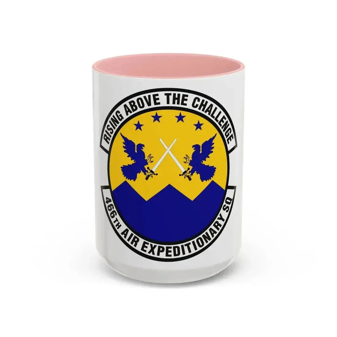 466th Air Expeditionary Squadron (U.S. Air Force) Accent Coffee Mug 15oz Pink - Go Mug Yourself