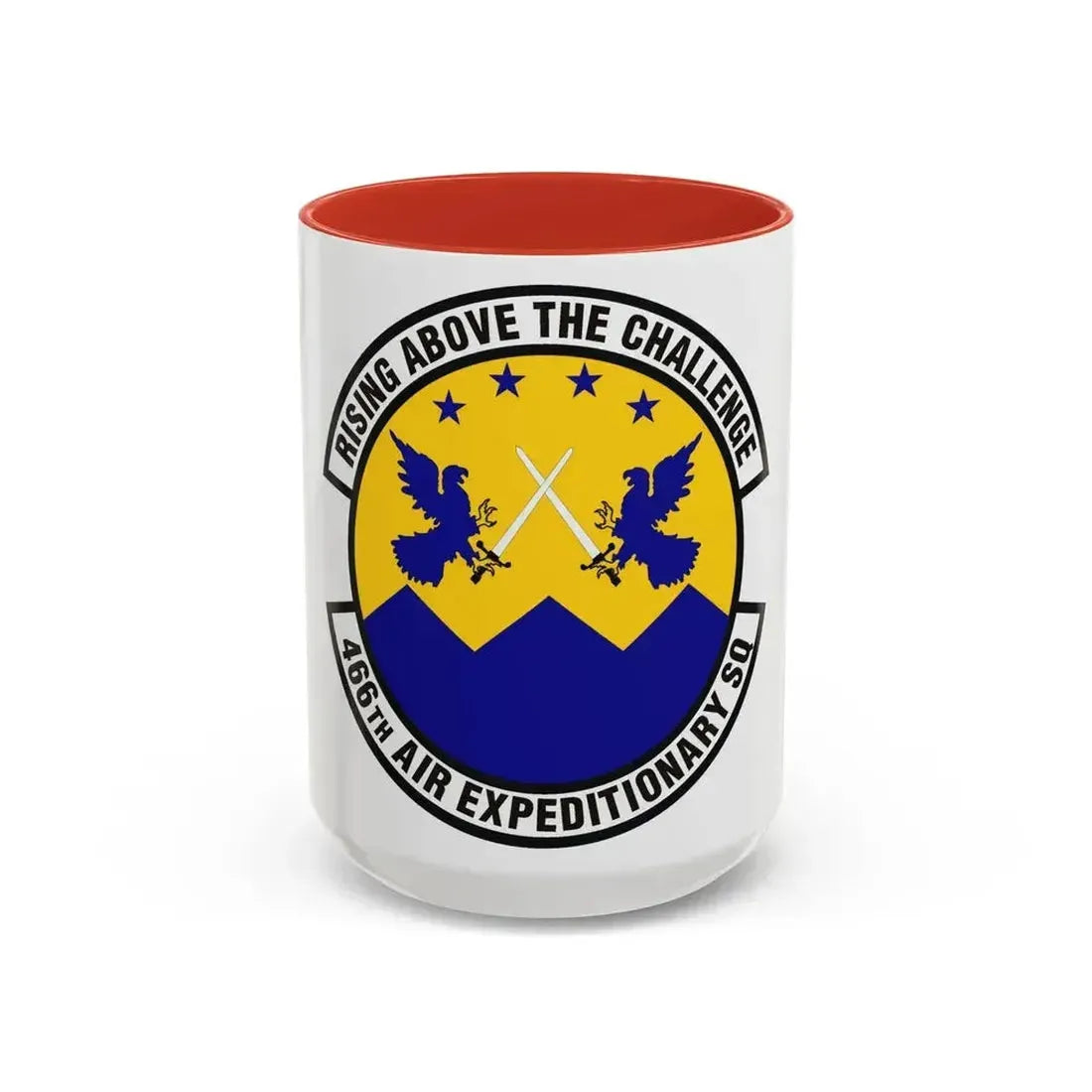 466th Air Expeditionary Squadron (U.S. Air Force) Accent Coffee Mug 15oz Red - Go Mug Yourself