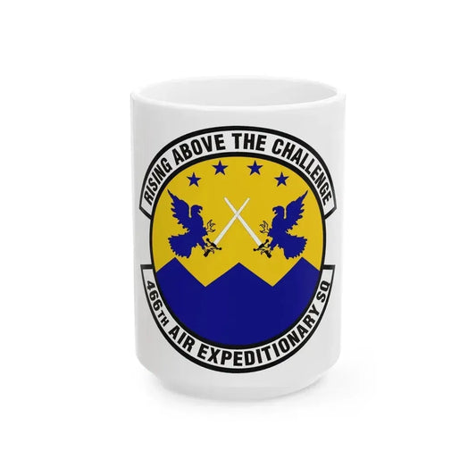 466th Air Expeditionary Squadron (U.S. Air Force) White Coffee Mug 15oz - Go Mug Yourself
