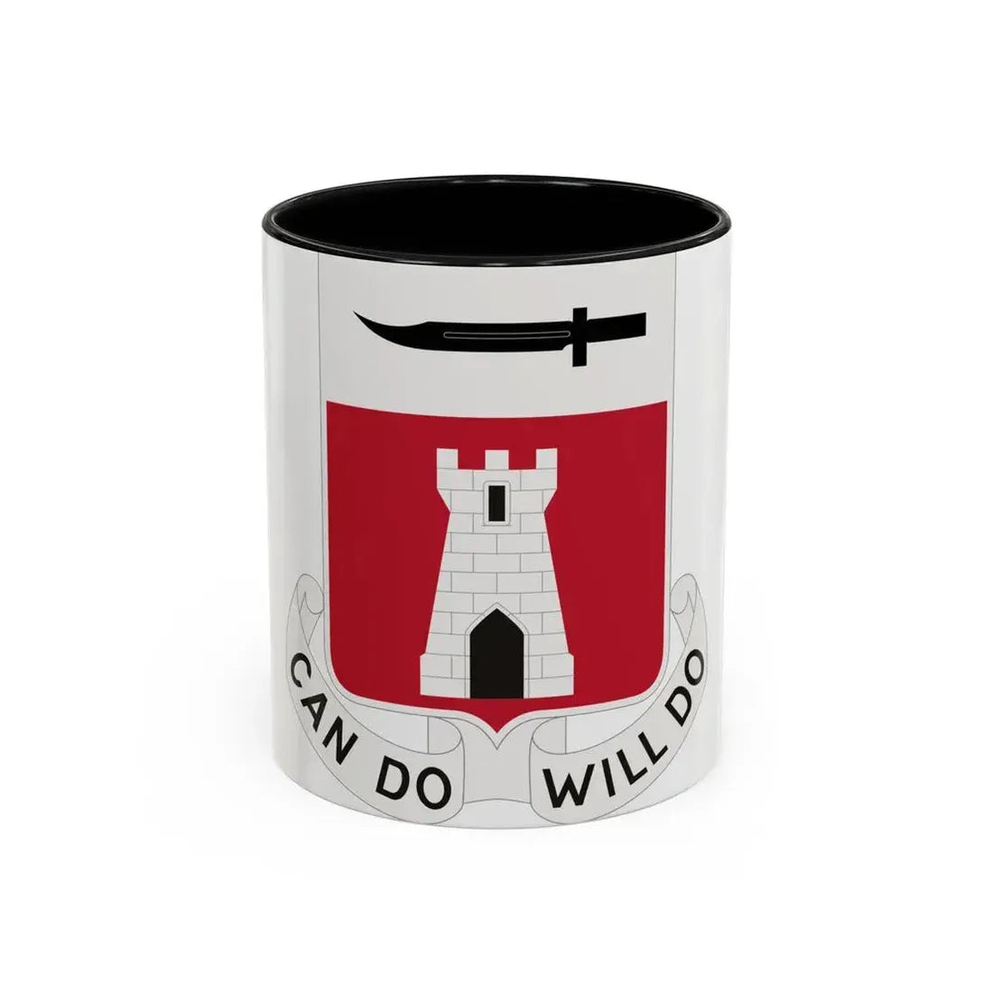 467 Engineer Battalion (U.S. Army) Accent Coffee Mug 11oz Black - Go Mug Yourself