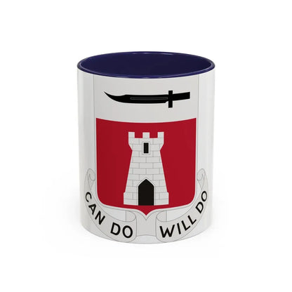467 Engineer Battalion (U.S. Army) Accent Coffee Mug 11oz Navy - Go Mug Yourself