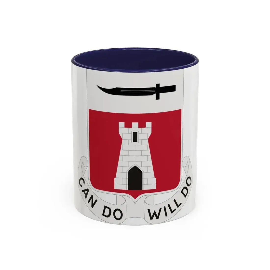 467 Engineer Battalion (U.S. Army) Accent Coffee Mug 11oz Navy - Go Mug Yourself