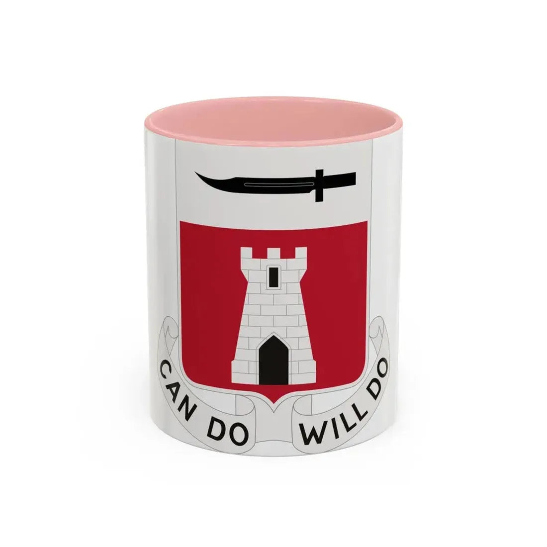467 Engineer Battalion (U.S. Army) Accent Coffee Mug 11oz Pink - Go Mug Yourself