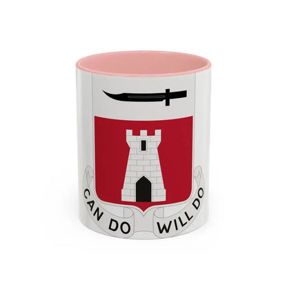 467 Engineer Battalion (U.S. Army) Accent Coffee Mug 11oz Pink - Go Mug Yourself