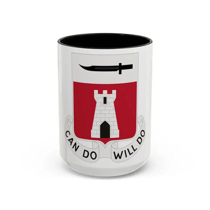467 Engineer Battalion (U.S. Army) Accent Coffee Mug 15oz Black - Go Mug Yourself