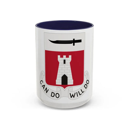 467 Engineer Battalion (U.S. Army) Accent Coffee Mug 15oz Navy - Go Mug Yourself