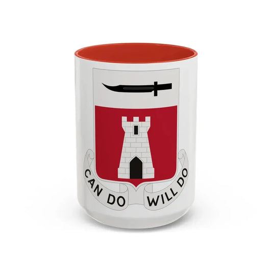 467 Engineer Battalion (U.S. Army) Accent Coffee Mug 15oz Red - Go Mug Yourself